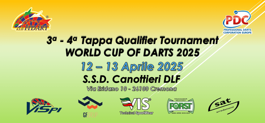 3° - 4° Tappa - Qualificazione PDC World Cup Of Darts 2025