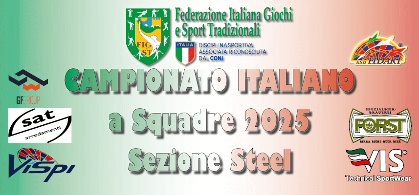 Campionato Italiano a squadre 2025 Sezione Steel Dart