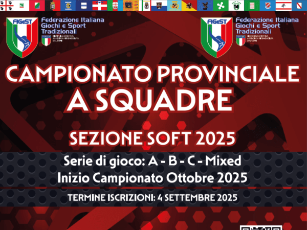 Campionato Provinciale a squadre 2025 Sezione Soft Campionato Provinciale a squadre 2025 Sezione Soft